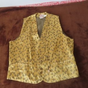 Vintage 50s LEVIS WESTERN WEAR Big E Shorthorn Poker Vest  Buttonup RARE